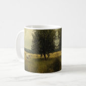 野に放牧する馬 コーヒーマグカップ (正面左)