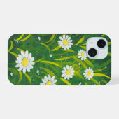 野のデイジー iPhone 15ケース (裏面横)