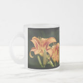 野のユリを考える フロストグラスマグカップ (左)