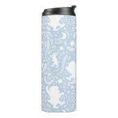 野の物が青い花の柄を描く場所 タンブラー (回転左)