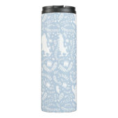 野の物が青い花の柄を描く場所 タンブラー (裏面)