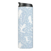 野の物が青い花の柄を描く場所 タンブラー (回転右)