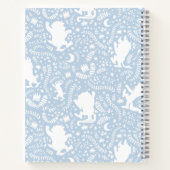 野の物が青い花の柄を描く場所 ノートブック (裏面)