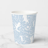 野の物が青い花の柄を描く場所 紙コップ (裏面)