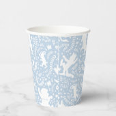 野の物が青い花の柄を描く場所 紙コップ (右)