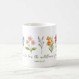 野の花がどうやって育つか考えてみよう コーヒーマグカップ