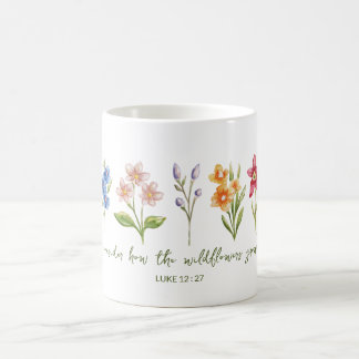 野の花がどうやって育つか考えてみよう コーヒーマグカップ