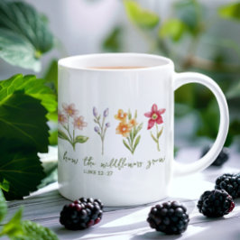 野の花がどうやって育つか考えてみよう コーヒーマグカップ