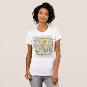 野の花がどうやって育つか考えてみよう - ルカの福音書12 Tシャツ (正面フル)
