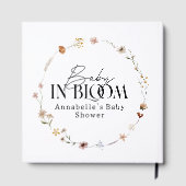 野の花が咲くベビー・シャワー招待状 ゲストブック (裏面)