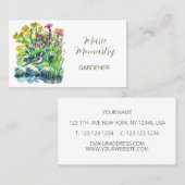 野の花とまだらの荷車 名刺 (正面/裏面)