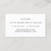 野の花とまだらの荷車 名刺 (裏面)