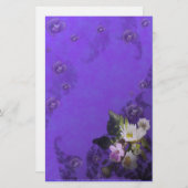 野の花とハート 便箋 (正面/裏面)