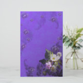 野の花とハート 便箋 (スタンド正面)