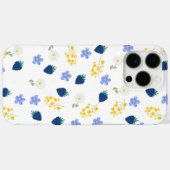 野の花とブラックベリーの花柄 Case-Mate iPhoneケース (裏面 (横))