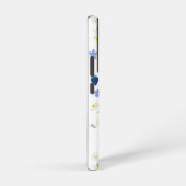 野の花とブラックベリーの花柄 SAMSUNG GALAXYケース (右側面)