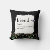 野の花と友達の辞書の定義 FRIEND クッション (正面)