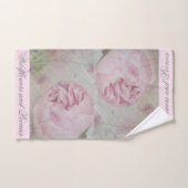 野の花と牡丹 バスタオルセット (ハンドタオル)