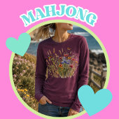 野の花と蝶々 トライブレンドTシャツ
