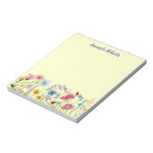 野の花と蝶とてんとう虫のノートパッド ノートパッド (回転)