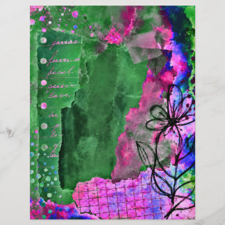 野の花のアート、8.5x11インチ、汎用クラフトペーパー