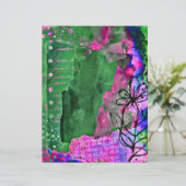 野の花のアート、8.5x11インチ、汎用クラフトペーパー (スタンド正面)