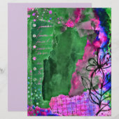 野の花のアート、8.5x11インチ、汎用クラフトペーパー (正面/裏面)