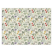 野の花のコラージュ テーブルクロス (正面(横))