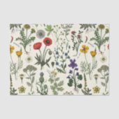 野の花のコラージュ 薄葉紙 (正面)