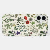 野の花のコラージュ iPhoneケース (裏面横)