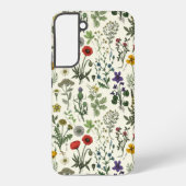 野の花のコラージュ SAMSUNG GALAXYケース (裏面)