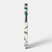 野の花のシームレスパターン iPhoneケース (左側面)