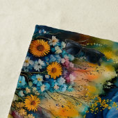 野の花のハゲ狩り ビーチタオル (インサイチュ)