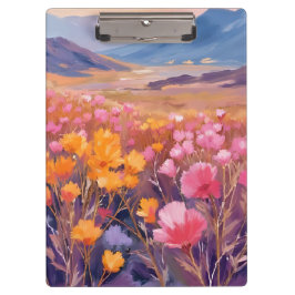 野の花のフィールド | 花の風景画 クリップボード