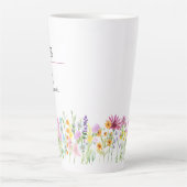 野の花の名前の意味 可愛い野の花 カフェラテマグ (正面)