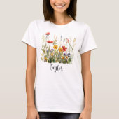 野の花の名前 Tシャツ (正面)