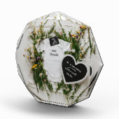 野の花の春の花の妊娠発表 フォトブロック (右)