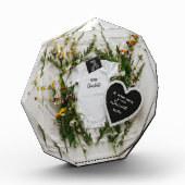 野の花の春の花の妊娠発表 フォトブロック (左)