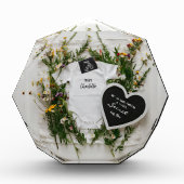 野の花の春の花の妊娠発表 フォトブロック (正面)