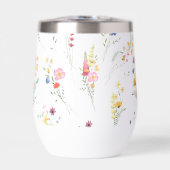  野の花の水彩フラワーパターン (正面)