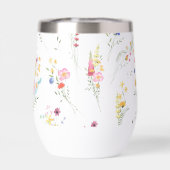  野の花の水彩フラワーパターン (背面)