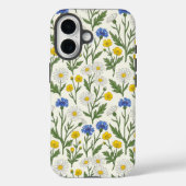 野の花の牧歌 - デイジーとヤグルマギク Case-Mate iPhoneケース (裏面)