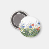 野の花の草原 植物園の花 マグネット (正面/裏面)