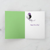 野の花の裸の足の名前の日 カード (内部)