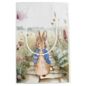 野の花の野うさぎのピーター ミディアムペーパーバッグ (正面)