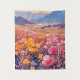 野の花の風景 | 花の風景画 タペストリー