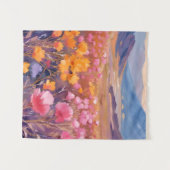 野の花の風景 | 花の風景画 タペストリー (正面(横))