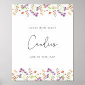 野の花はキャンディーの数を推測する ポスター (正面)