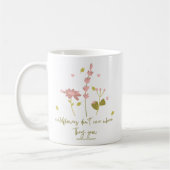 野の花は生え気にる処に無い コーヒーマグカップ (左)