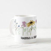 野の花を育てるママ コーヒーマグカップ (正面左)